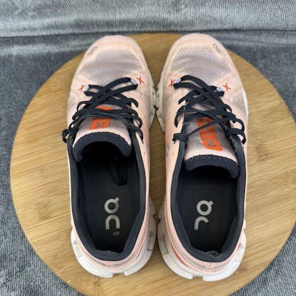 On Running Cloud X Shoes Womens Size 9 Pink Orange Helion CloudTec Athletic - Picture 6 of 11